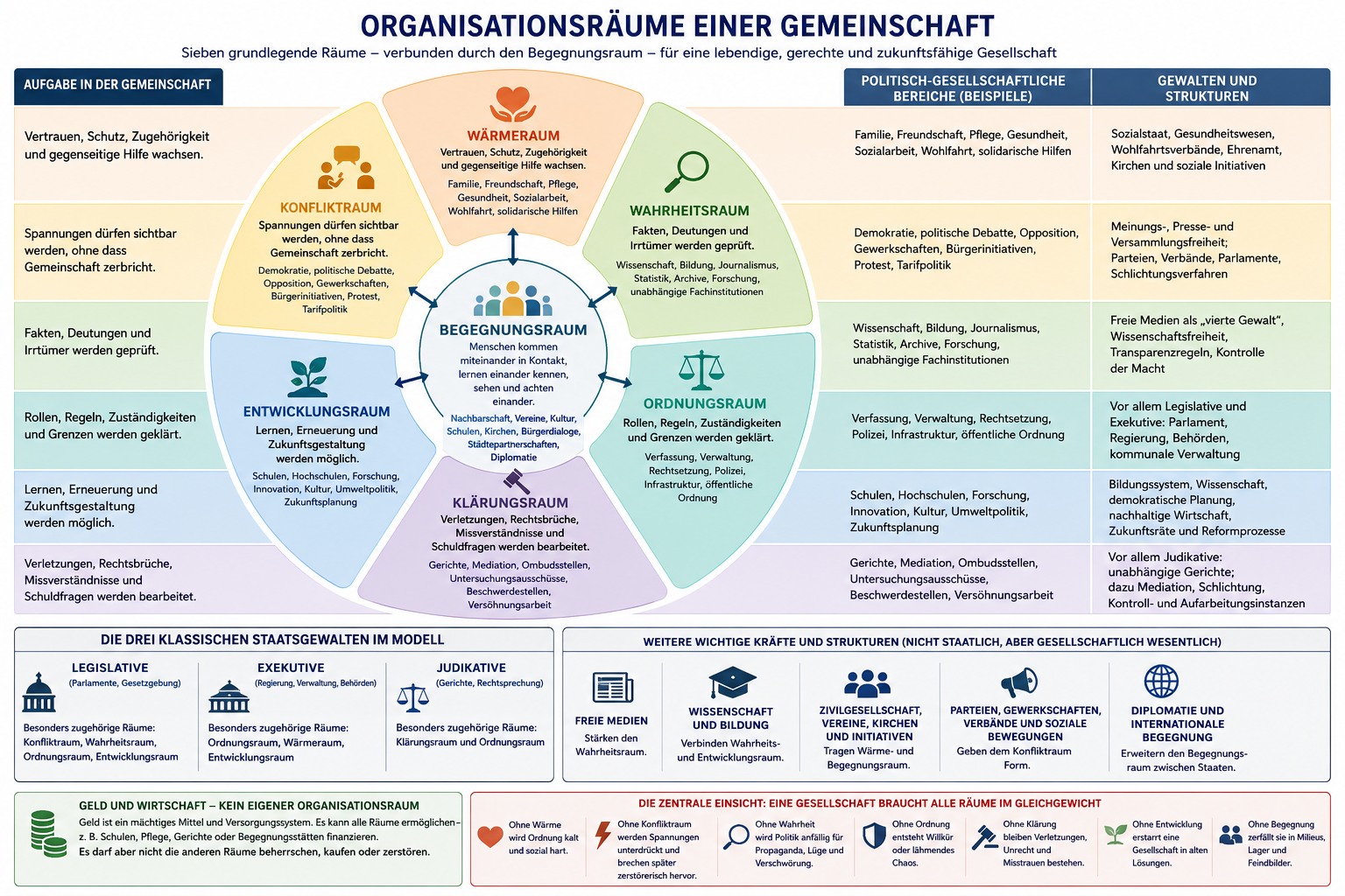 Organisationsräume einer Gemeinschaft Organisationsräume einer Gemeinschaft