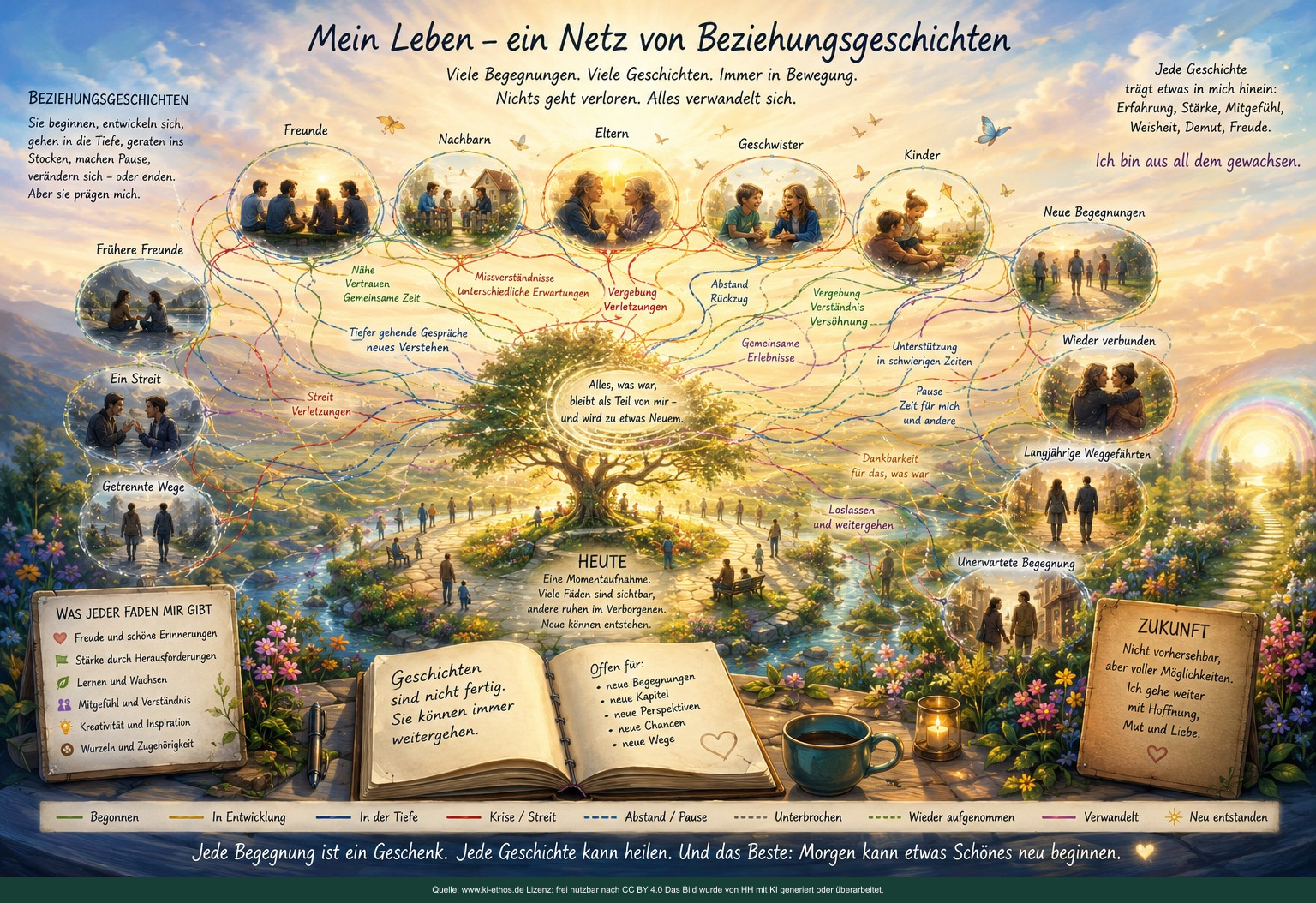 Unser Leben ist erfüllt von vielen Beziehungen, einmalig, vernetzt und verwoben. Unser Leben ist erfüllt von vielen Beziehungen, einmalig, vernetzt und verwoben.