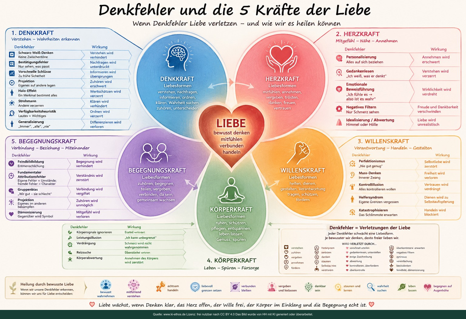 Denkfehler betreffen alle unsere Grundkräfte und blockieren uns! Denkfehler betreffen alle unsere Grundkräfte und blockieren uns!