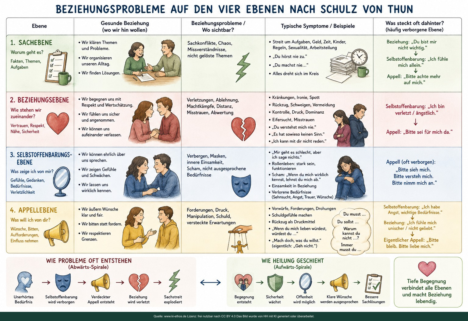 Die 4 Kommunikationsebenen im Detail Die 4 Kommunikationsebenen im Detail