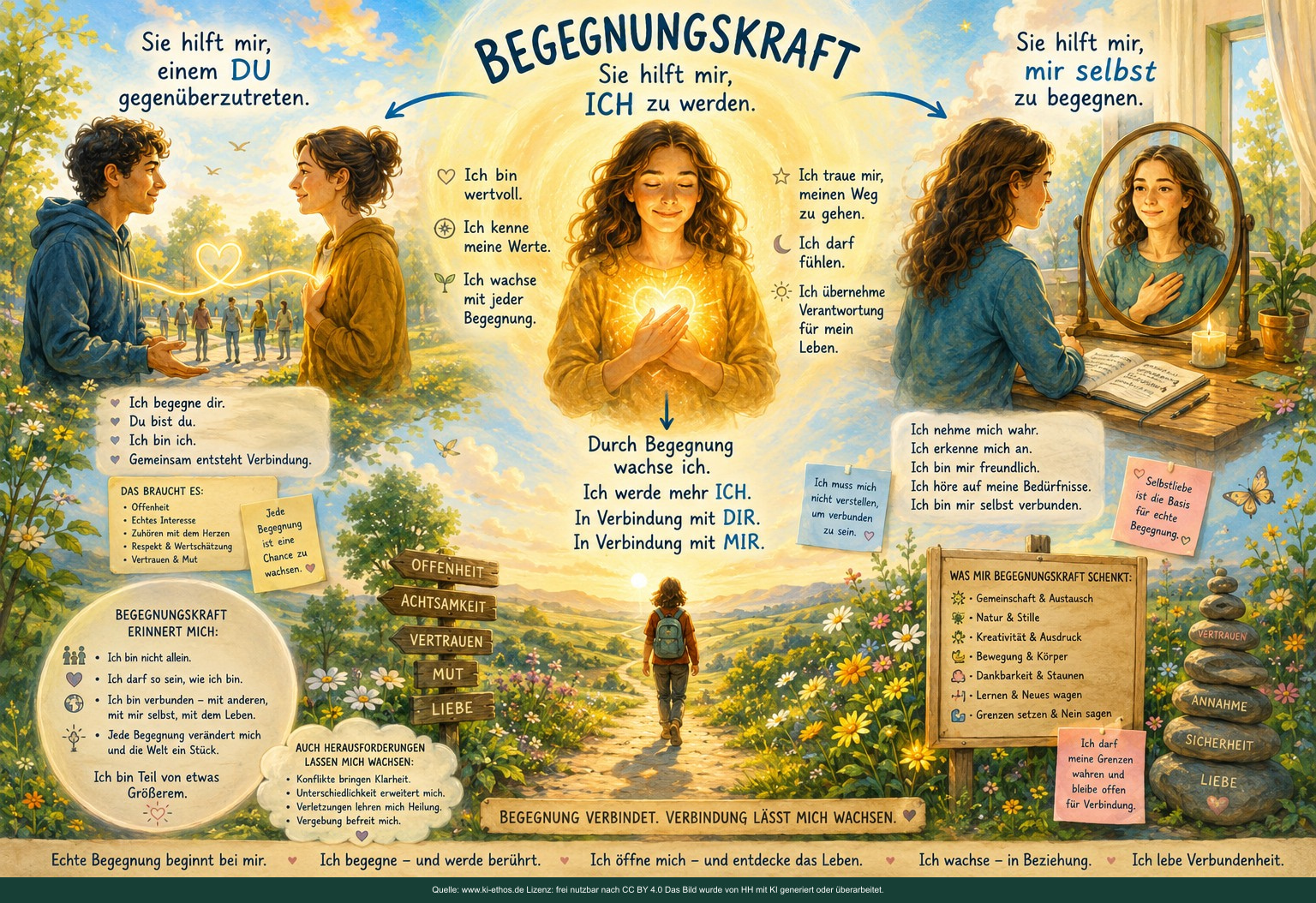 Die Begegnungskraft und ihre Wege uns ganz werden zu lassen. Die Begegnungskraft und ihre Wege uns ganz werden zu lassen.