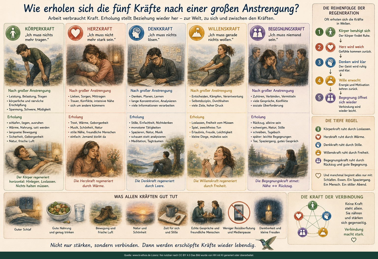 Jede Kraft braucht Quellen, Nahrung und Erholung! Jede Kraft braucht Quellen, Nahrung und Erholung!