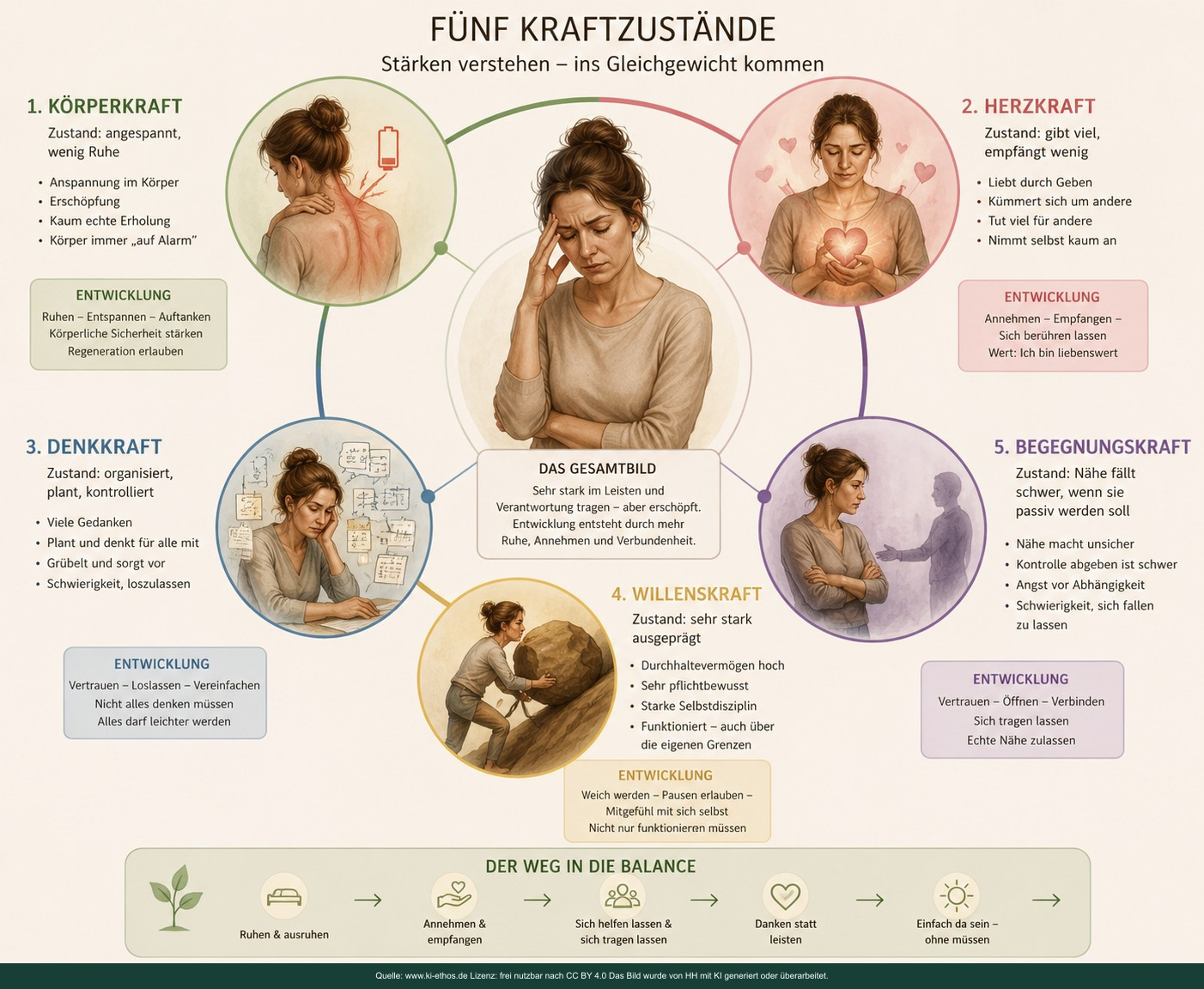 Ein Beispiel für den Zustand der Kräfte eines Mensch und Wege, die von da weitergehen. Ein Beispiel für den Zustand der Kräfte eines Mensch und Wege, die von da weitergehen.