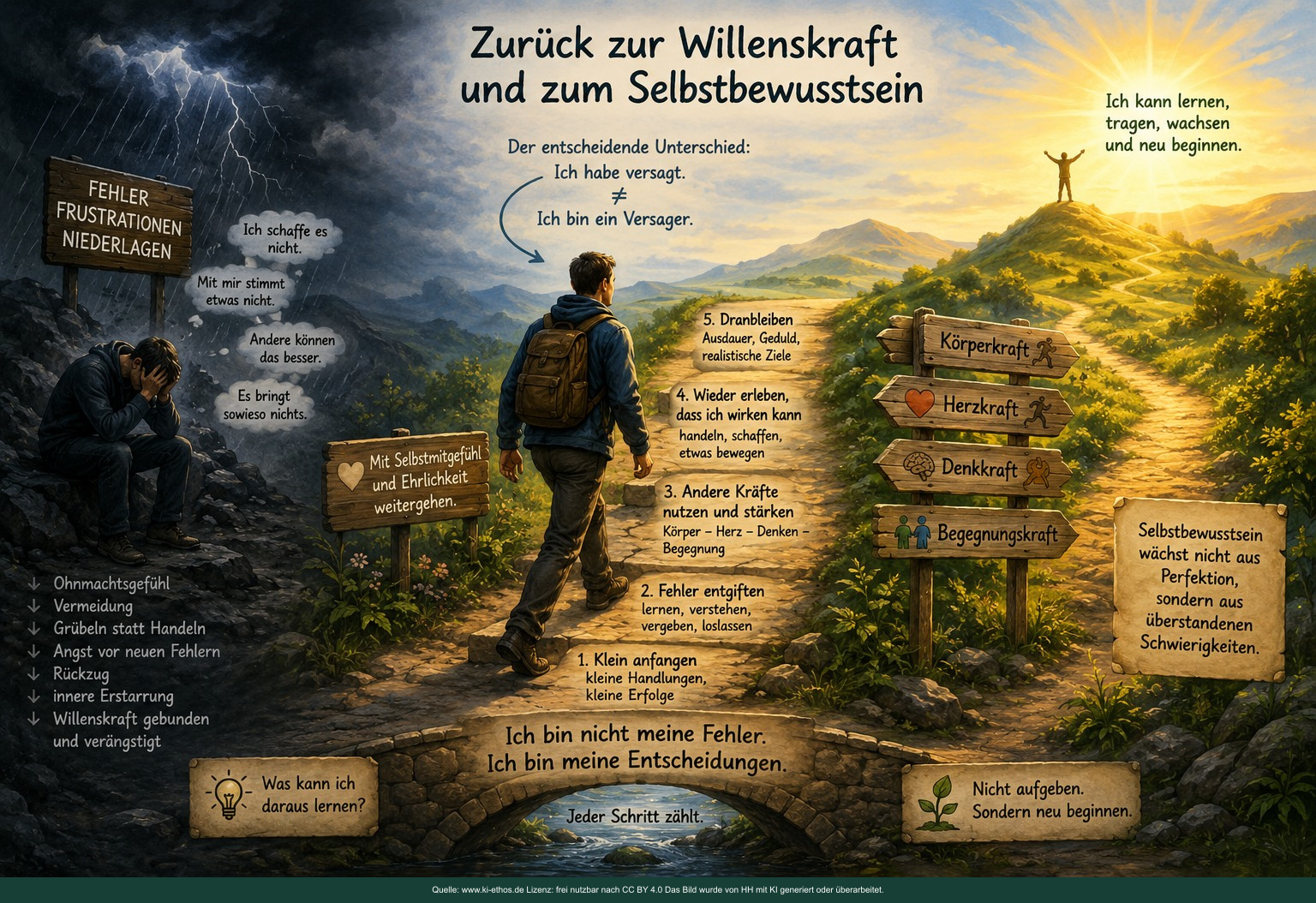 Den Willen immer neu stärken! Den Willen immer neu stärken!