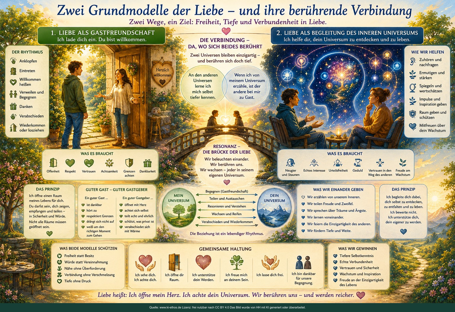 Liebe als Gastfreundschaft, als Resonanz verschiedener innerer Universen und als gegenseitige Unterstützung inneren Erlebens und Wachsens Liebe als Gastfreundschaft, als Resonanz verschiedener innerer Universen und als gegenseitige Unterstützung inneren Erlebens und Wachsens