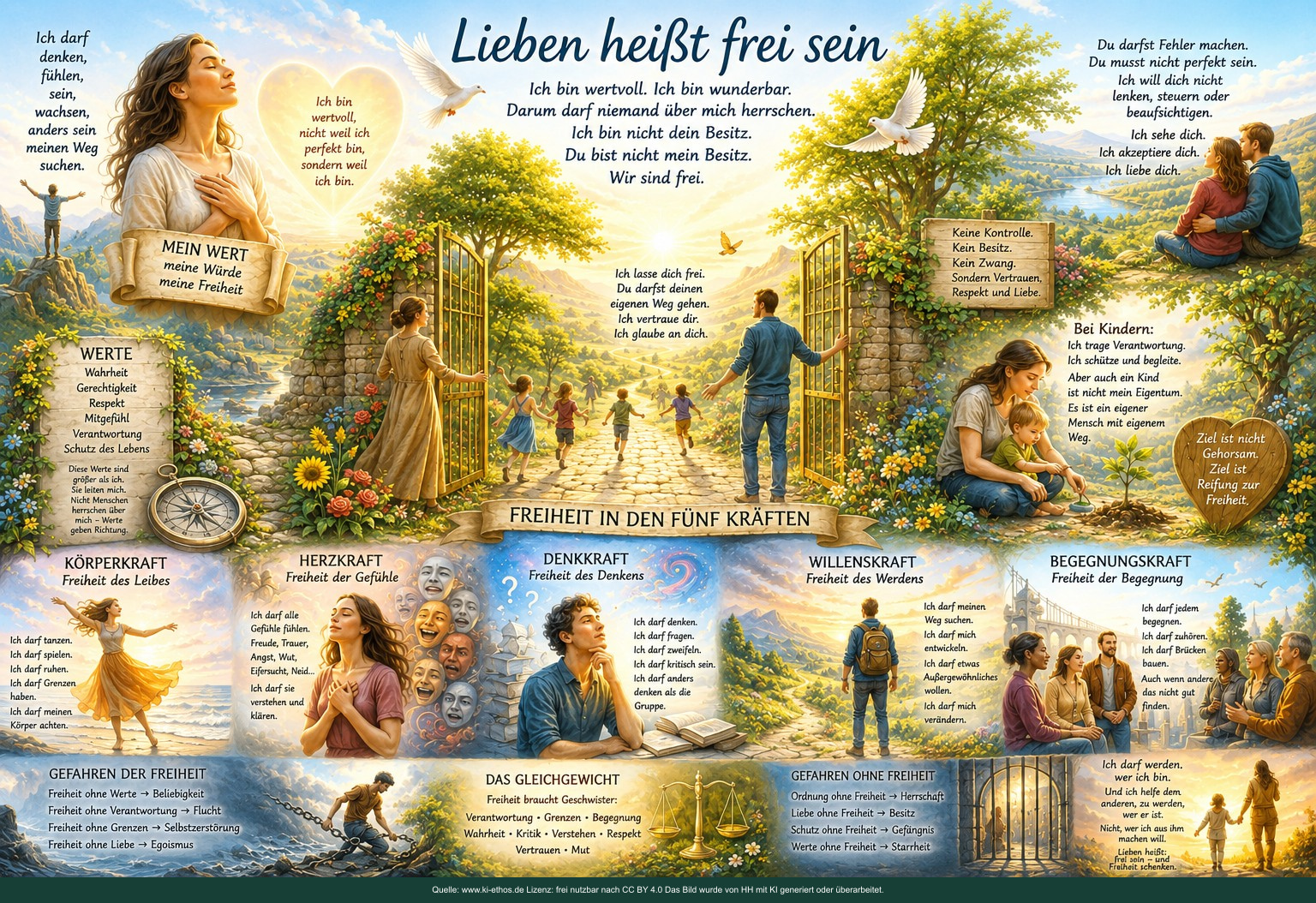 Lieben heißt frei sein und befreien! Lieben heißt frei sein und befreien!