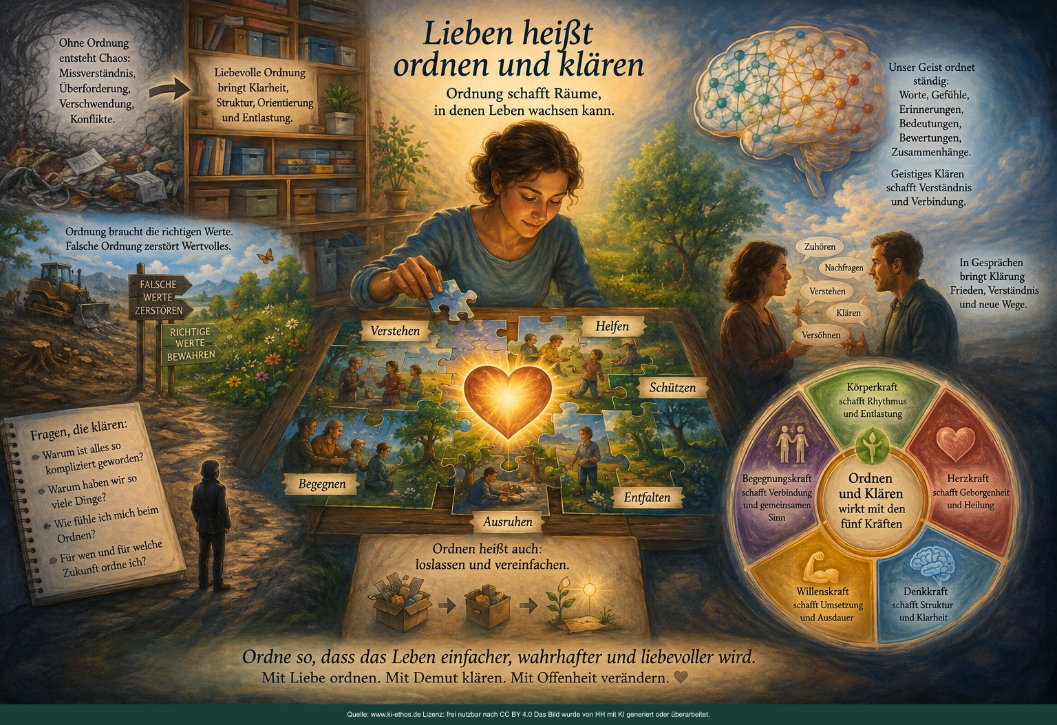 Lieben heißt ordnen und klären! Lieben heißt ordnen und klären!