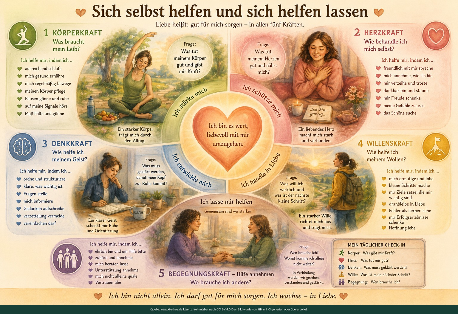Lieben heißt sich selbst helfen und sich helfen lassen! Lieben heißt sich selbst helfen und sich helfen lassen!