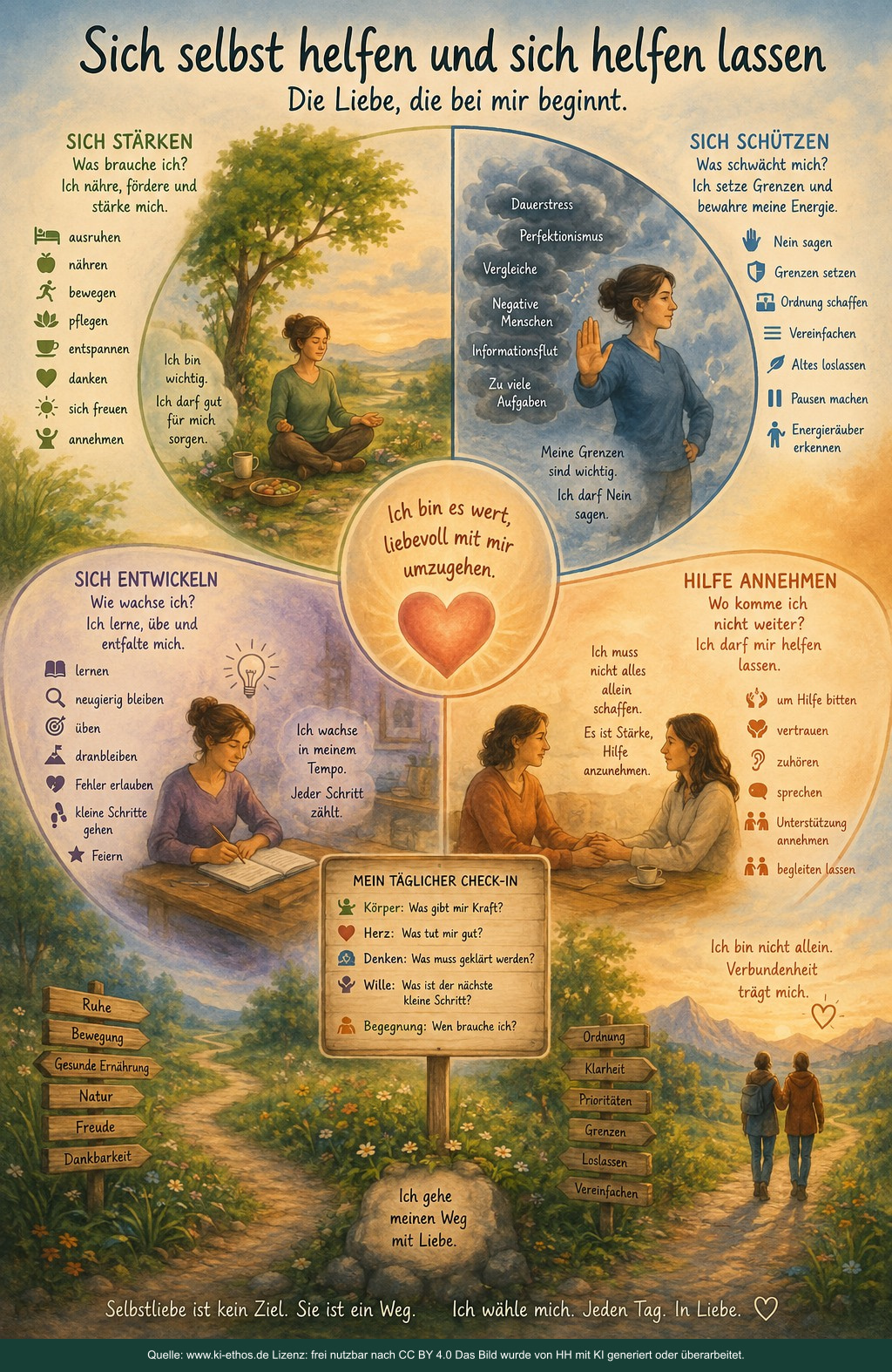 Lieben heißt sich selbst helfen und sich helfen lassen! Lieben heißt sich selbst helfen und sich helfen lassen!