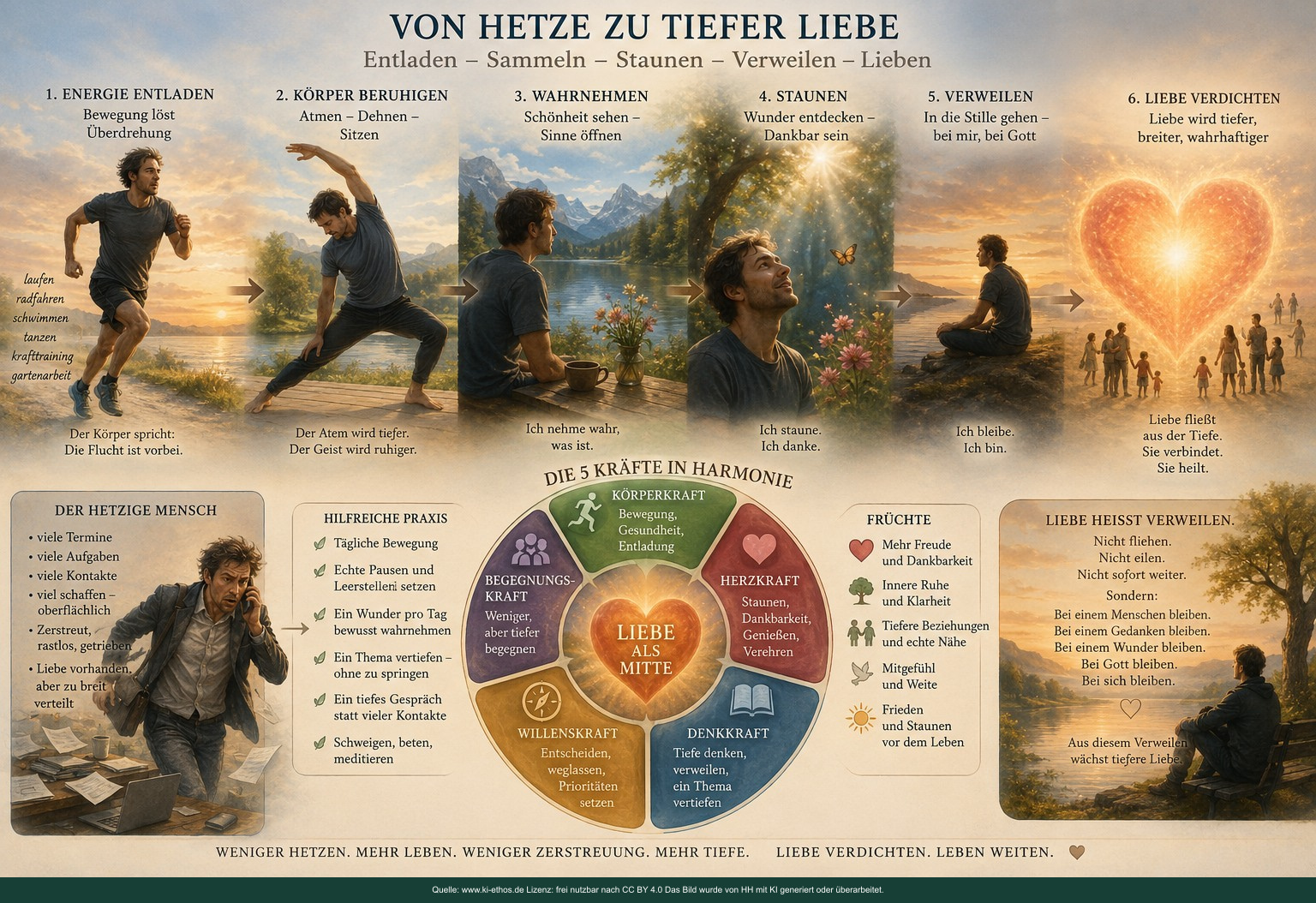 Lieben heißt immer neu den Weg zu tiefer Ruhe und Liebe finde! Lieben heißt immer neu den Weg zu tiefer Ruhe und Liebe finde!