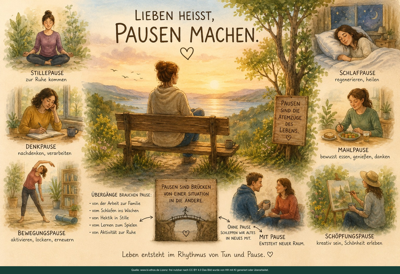 Lieben heißt Pausen machen! Lieben heißt Pausen machen!