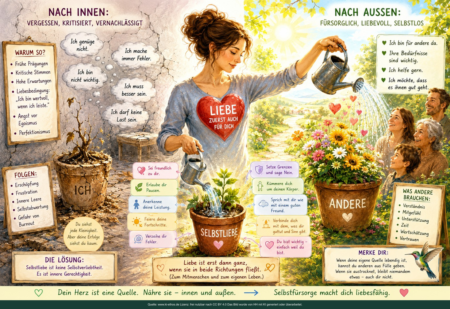 Sich SELBST lieben und stärken und unterstützen und fördern und verstehen und ermächtigen und bejahen und beschenken! Sich SELBST lieben und stärken und unterstützen und fördern und verstehen und ermächtigen und bejahen und beschenken!