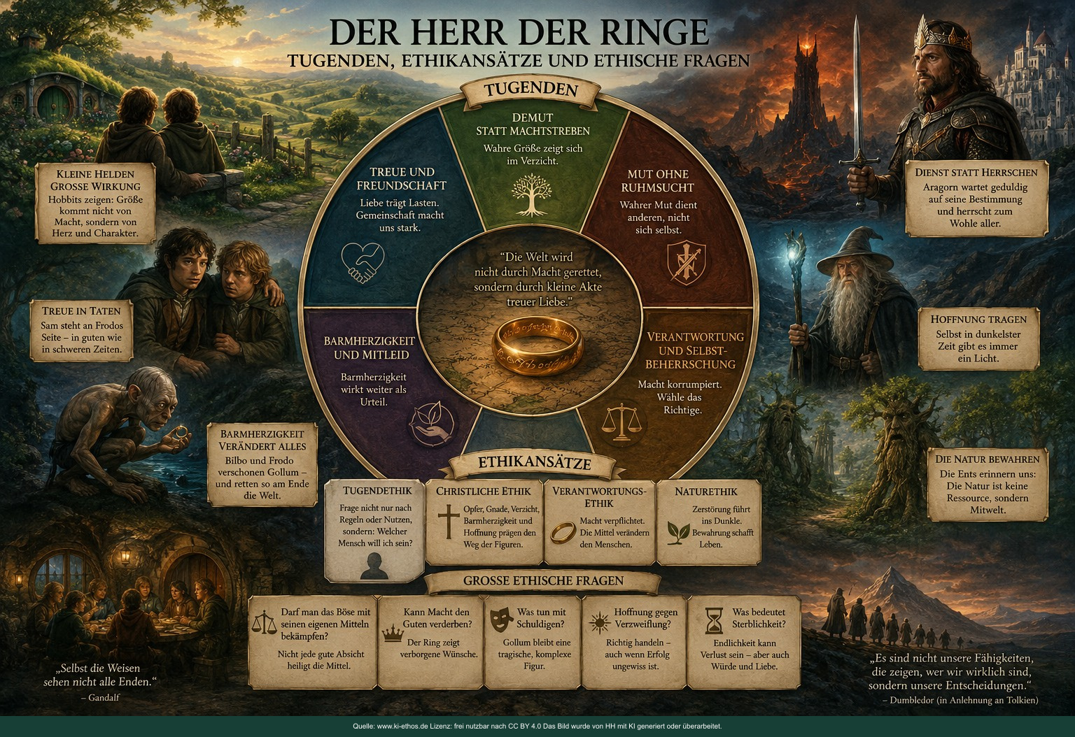 Ethische Themen in Herr der Ringe und Der kleine Hobbit Ethische Themen in Herr der Ringe und Der kleine Hobbit
