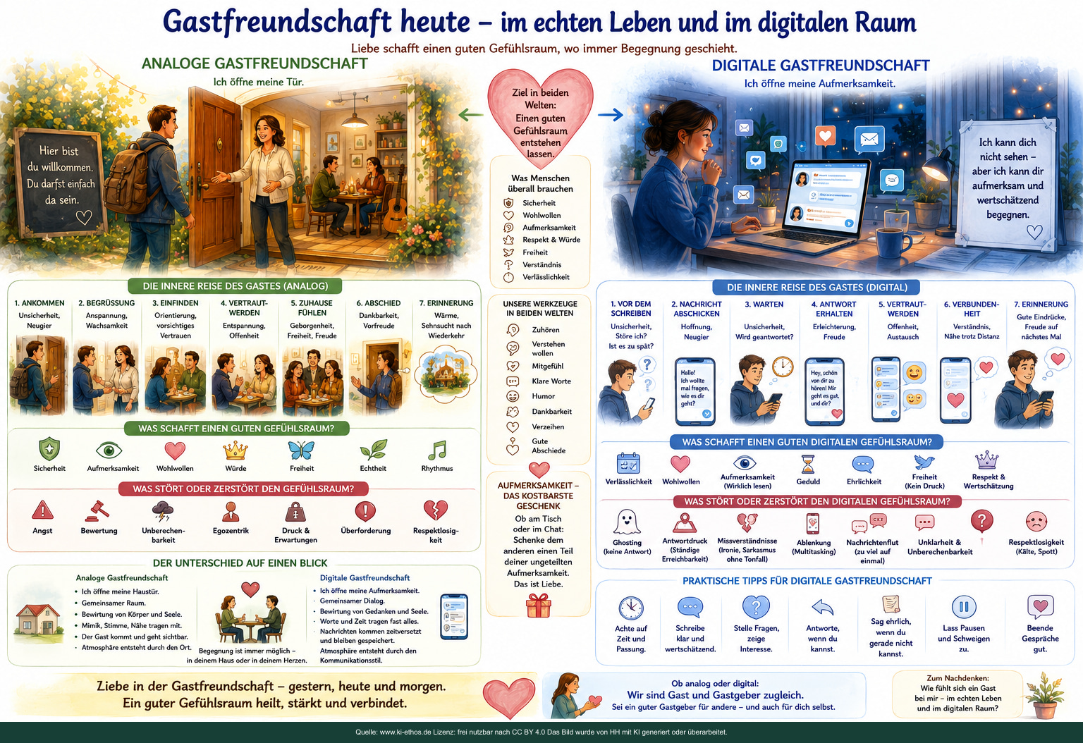 Vergleich analoger und digitaler Gastfreundschaft mit Ankommen, Antworten, Pausen, Verlässlichkeit, Aufmerksamkeit und möglichen Kommunikationsstörungen Vergleich analoger und digitaler Gastfreundschaft mit Ankommen, Antworten, Pausen, Verlässlichkeit, Aufmerksamkeit und möglichen Kommunikationsstörungen