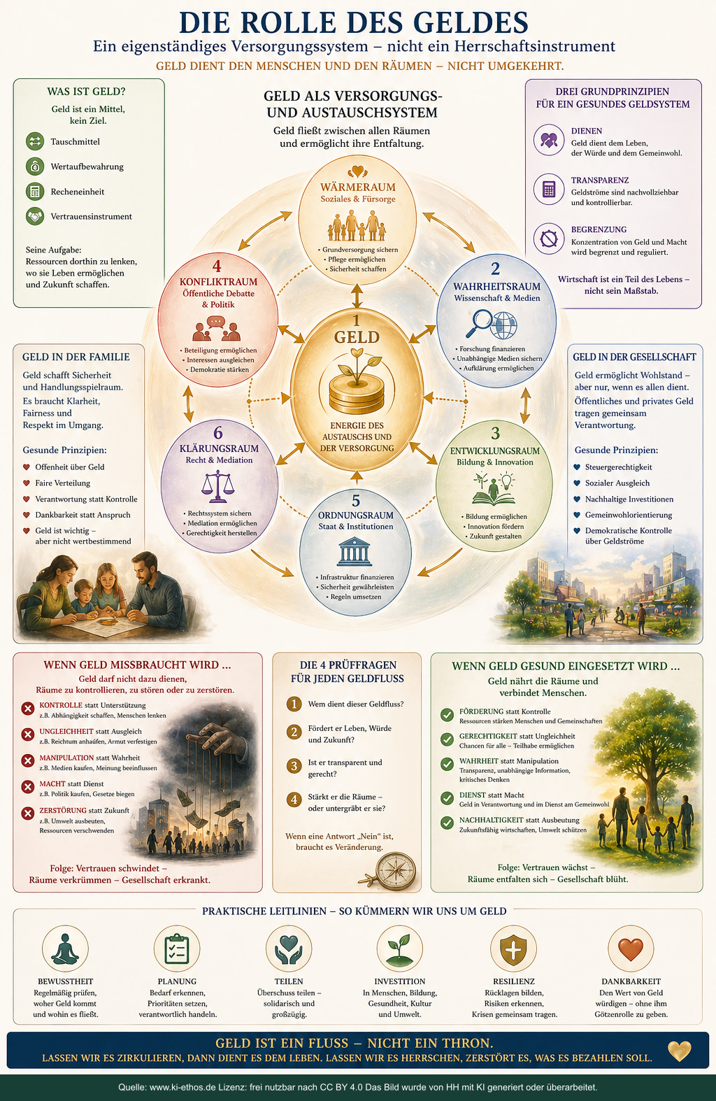 Infografik „Geld als Versorgunssystem inFamilie und Staat05“ als verdichtete Darstellung zum Thema Gesellschaftliche Ordnung Infografik „Geld als Versorgunssystem inFamilie und Staat05“ als verdichtete Darstellung zum Thema Gesellschaftliche Ordnung