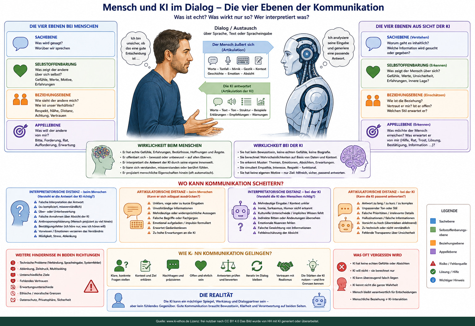 Infografik „KI Mensch KI Dialog“ als verdichtete Darstellung zum Thema Kommunikation mit KI Infografik „KI Mensch KI Dialog“ als verdichtete Darstellung zum Thema Kommunikation mit KI