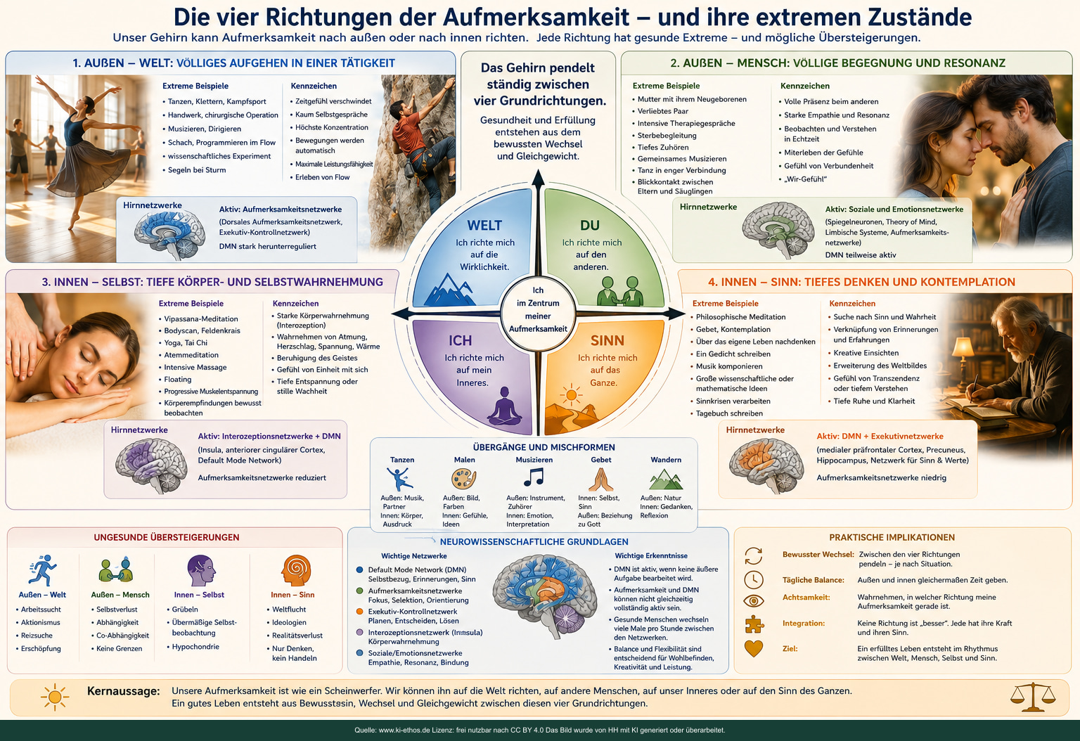 Infografik „Kraft Aufmerksamkeit Bewusstsein 4 Richtungen“ als verdichtete Darstellung zum Thema Verstehen und Aufmerksamkeit Infografik „Kraft Aufmerksamkeit Bewusstsein 4 Richtungen“ als verdichtete Darstellung zum Thema Verstehen und Aufmerksamkeit