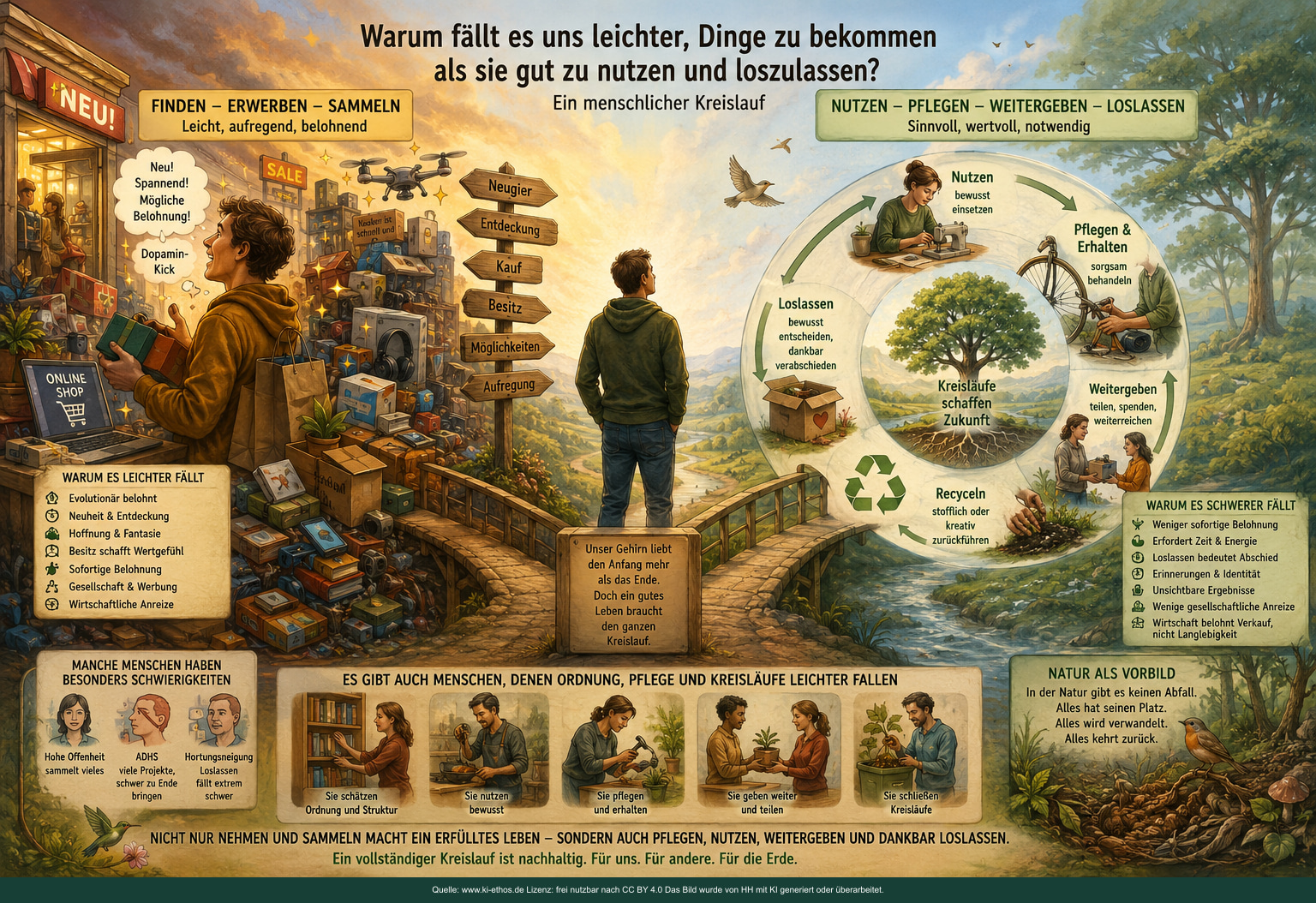 Infografik „Nehmen Nutzen“ als verdichtete Darstellung zum Thema Psyche und Selbstorganisation Infografik „Nehmen Nutzen“ als verdichtete Darstellung zum Thema Psyche und Selbstorganisation