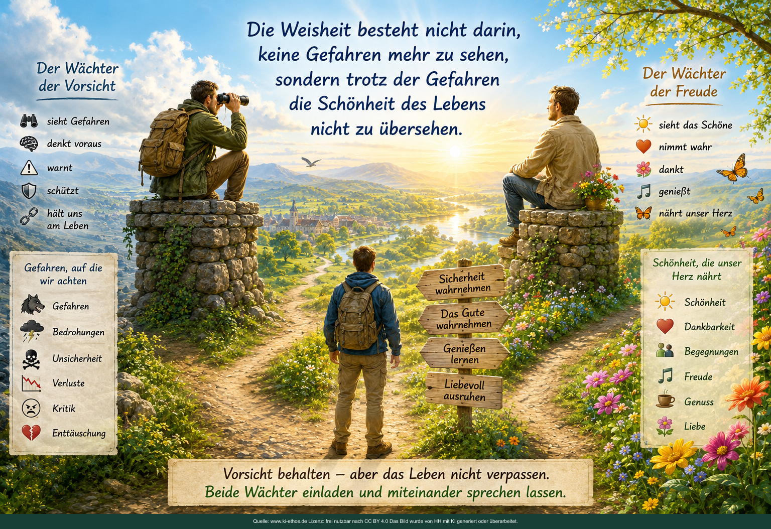 Infografik „Psyche Balance Vorsicht Freude“ als verdichtete Darstellung zum Thema Fehler und Denkfallen Infografik „Psyche Balance Vorsicht Freude“ als verdichtete Darstellung zum Thema Fehler und Denkfallen