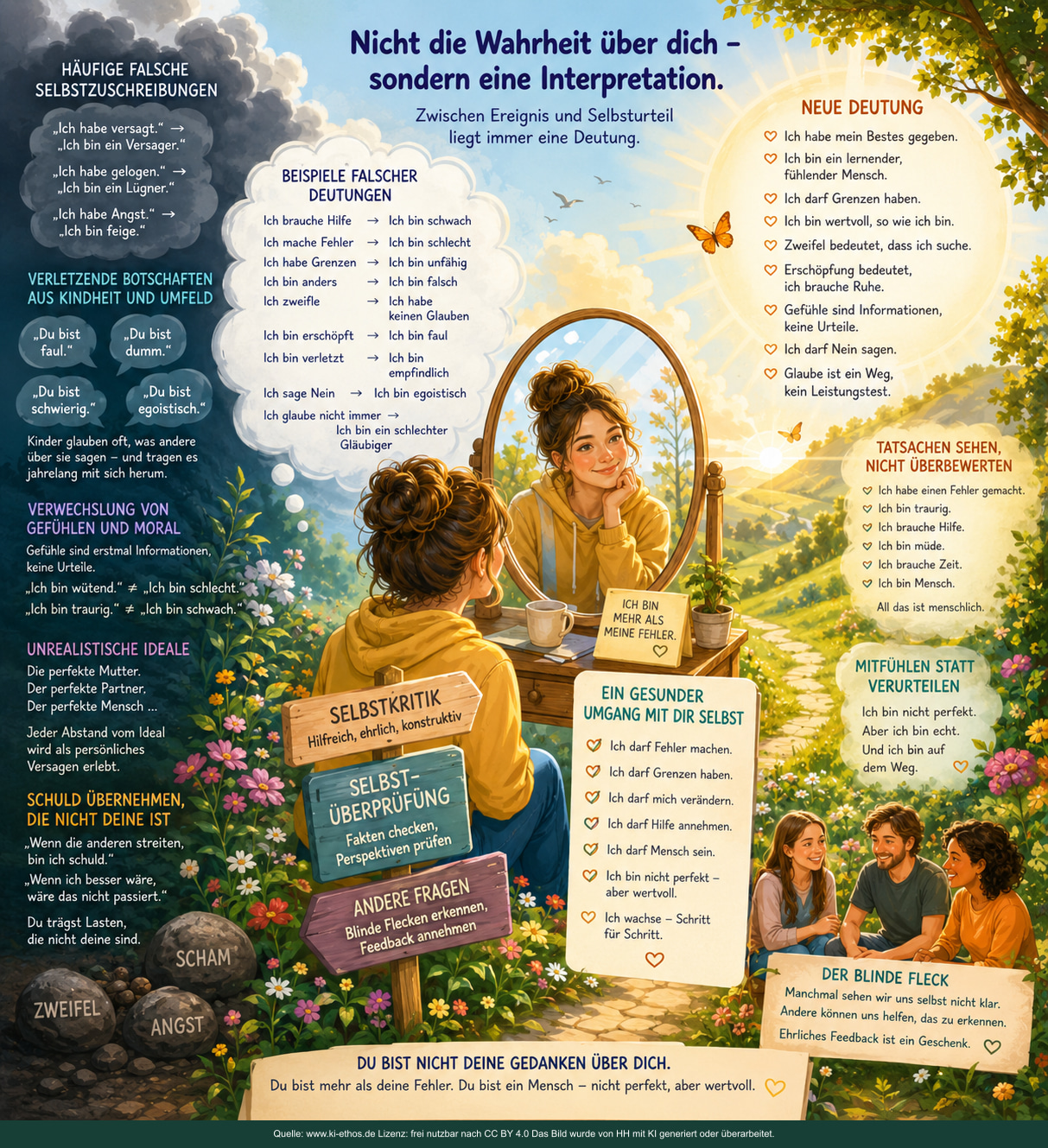 Infografik „Psyche Selbst Urteil“ als verdichtete Darstellung zum Thema Verstehen und Aufmerksamkeit Infografik „Psyche Selbst Urteil“ als verdichtete Darstellung zum Thema Verstehen und Aufmerksamkeit