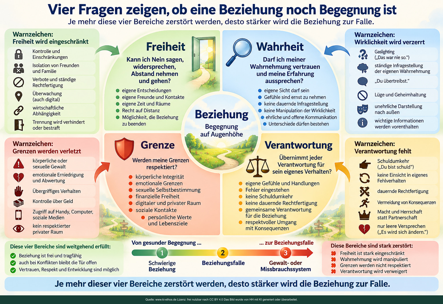 Vier Felder fragen nach Nein sagen, eigener Wahrnehmung, respektierten Grenzen und Verantwortung. Vier Felder fragen nach Nein sagen, eigener Wahrnehmung, respektierten Grenzen und Verantwortung.