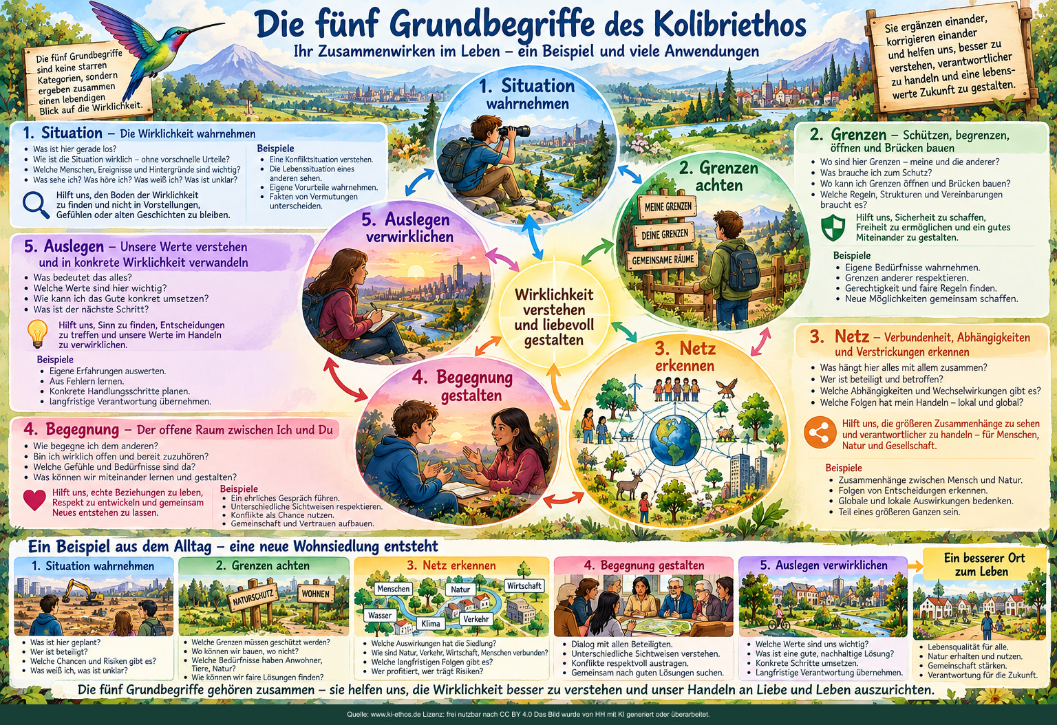 Fünf miteinander verbundene Perspektiven helfen, Wirklichkeit genauer wahrzunehmen. Fünf miteinander verbundene Perspektiven helfen, Wirklichkeit genauer wahrzunehmen.