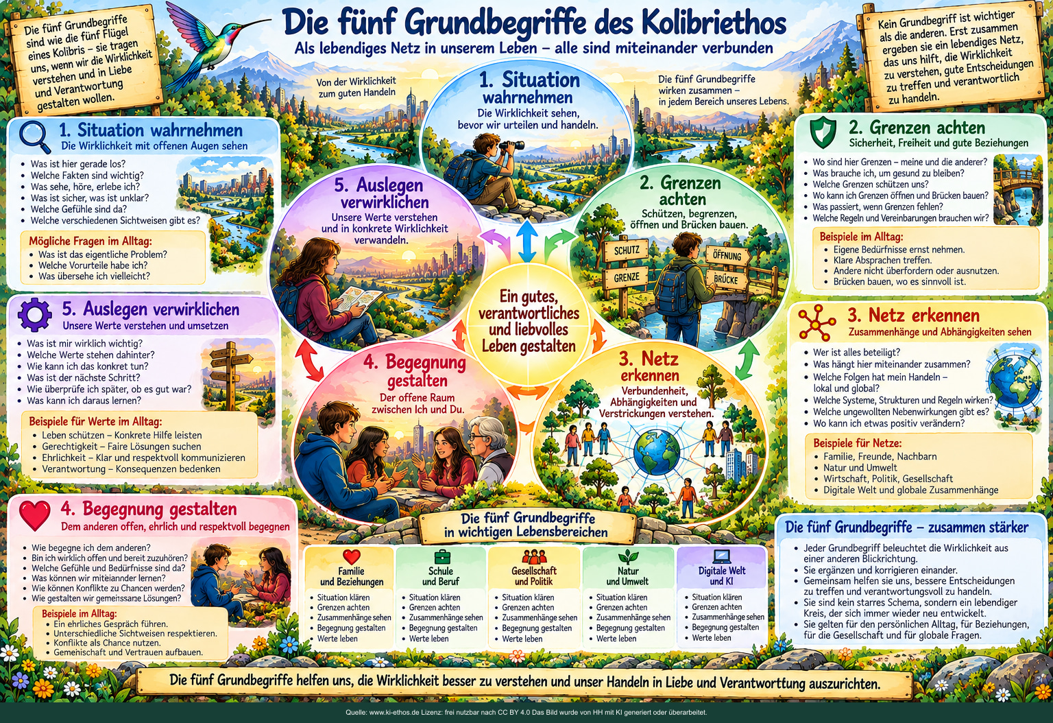 Die fünf Perspektiven erschließen unterschiedliche Dimensionen desselben Lebens. Die fünf Perspektiven erschließen unterschiedliche Dimensionen desselben Lebens.