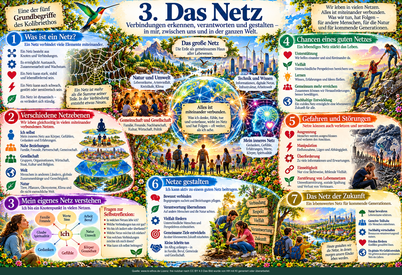 Netz: innere, soziale, technische und ökologische Verbindungen mit Chancen und Gefahren. Netz: innere, soziale, technische und ökologische Verbindungen mit Chancen und Gefahren.