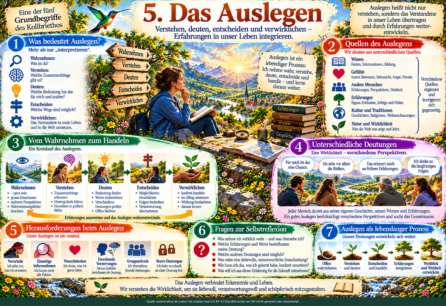 Auslegen: wahrnehmen, deuten, entscheiden, handeln und aus den Folgen lernen. Auslegen: wahrnehmen, deuten, entscheiden, handeln und aus den Folgen lernen.