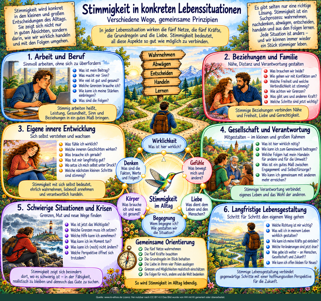 Stimmigkeit in konkreten Lebenssituationen. Beruf, Beziehung, Selbstentwicklung, Gesellschaft, Krisen und Lebensweg. Stimmigkeit in konkreten Lebenssituationen. Beruf, Beziehung, Selbstentwicklung, Gesellschaft, Krisen und Lebensweg.