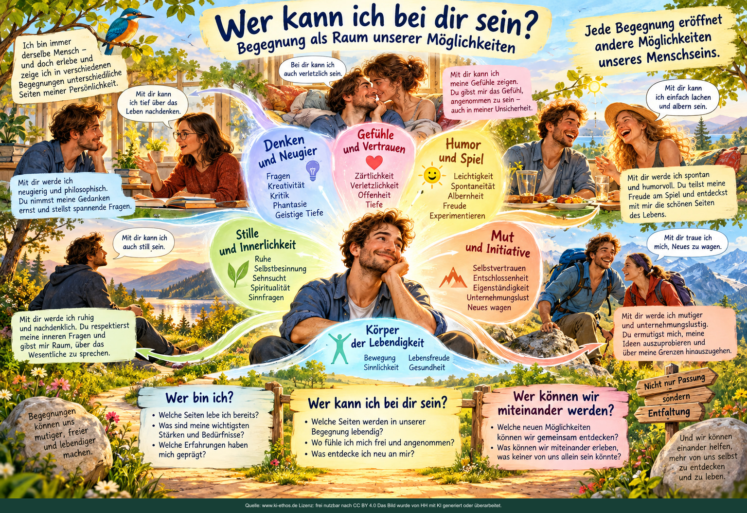Wer kann ich bei dir sein? Begegnung als Möglichkeitsraum. Wer kann ich bei dir sein? Begegnung als Möglichkeitsraum.