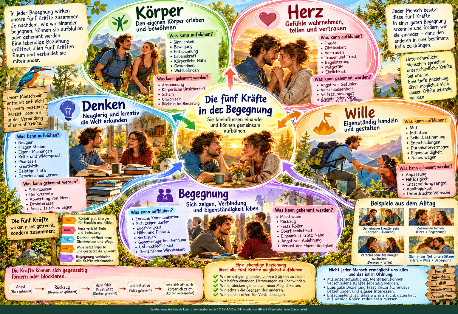 Die fünf Kräfte in der Begegnung. Was kann aufblühen – was kann gehemmt werden? Die fünf Kräfte in der Begegnung. Was kann aufblühen – was kann gehemmt werden?
