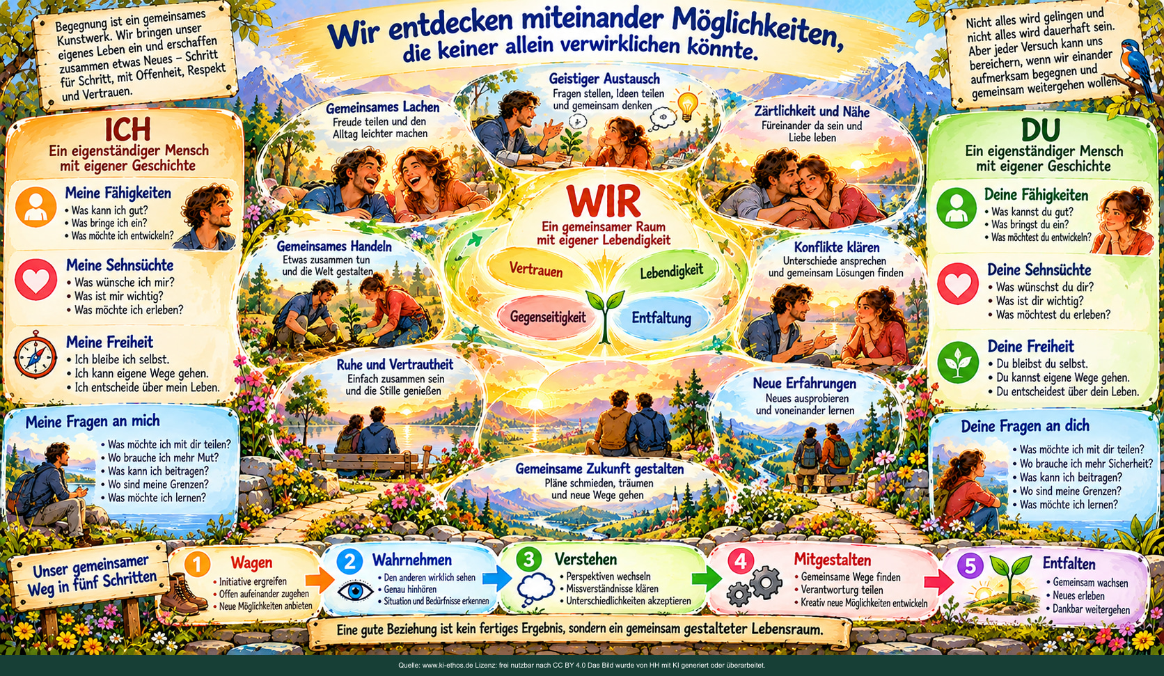 Die Begegnung als gemeinsames Kunstwerk. Was zwischen uns entstehen kann. Die Begegnung als gemeinsames Kunstwerk. Was zwischen uns entstehen kann.