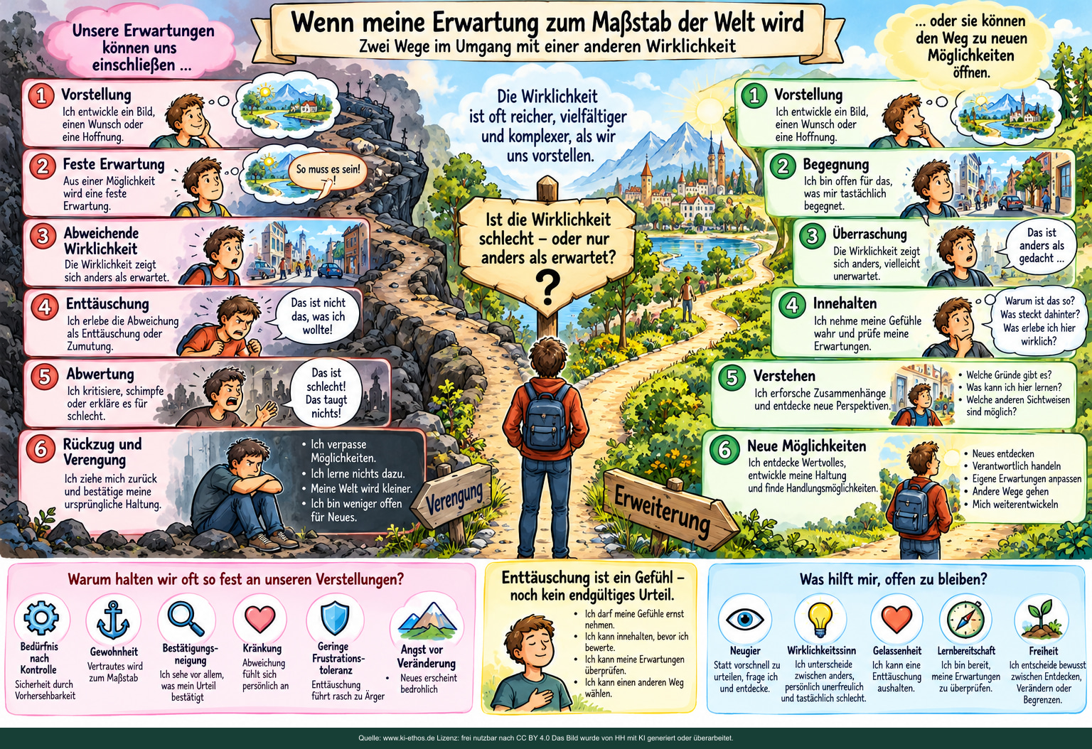 Wenn meine Erwartung zum Maßstab der Welt wird. Zwei Wege nach einer Enttäuschung. Wenn meine Erwartung zum Maßstab der Welt wird. Zwei Wege nach einer Enttäuschung.