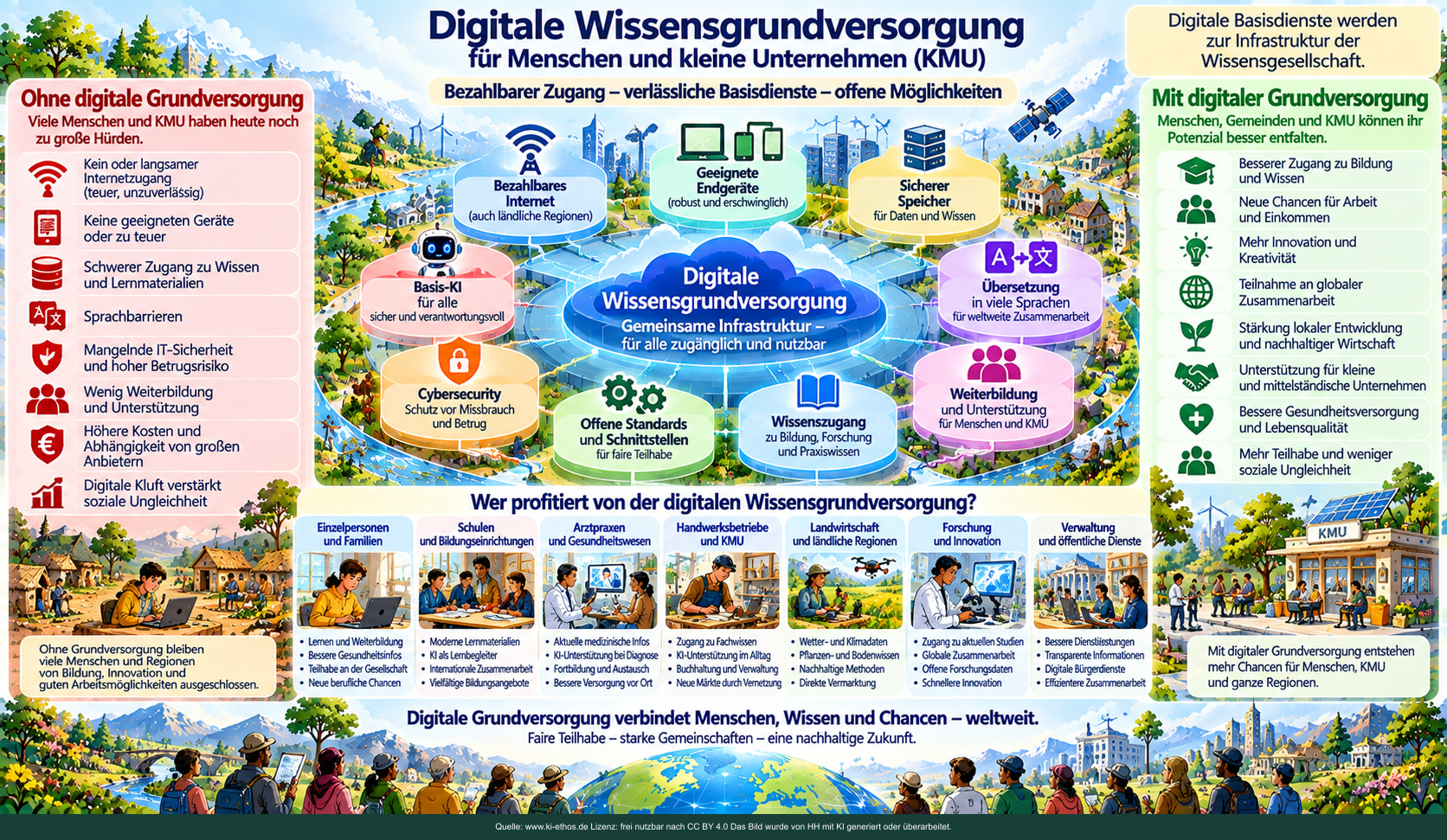 Internet, Geräte, Speicher, Übersetzung, Weiterbildung und offene Standards bilden eine vorgeschlagene digitale Basisschicht. Internet, Geräte, Speicher, Übersetzung, Weiterbildung und offene Standards bilden eine vorgeschlagene digitale Basisschicht.